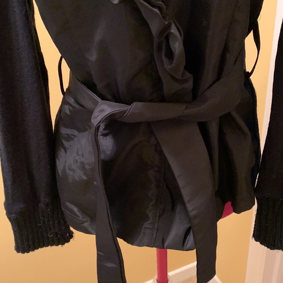 COCO and Tashi Jacket/cardigan mixed with Double Ruffled collar and sash NWOT - Picture 6 of 12